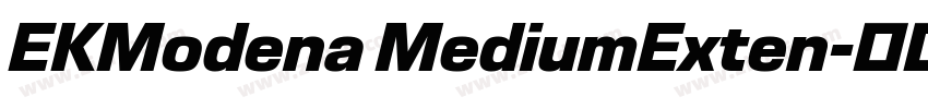 EKModena MediumExten字体转换